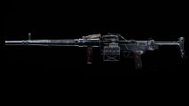 The UGM-8 LMG introduced in Call of Duty Warzone Season 4 on a black background