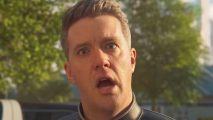 Helldivers 2 host kicking: a man with a shocked face and mouth agape